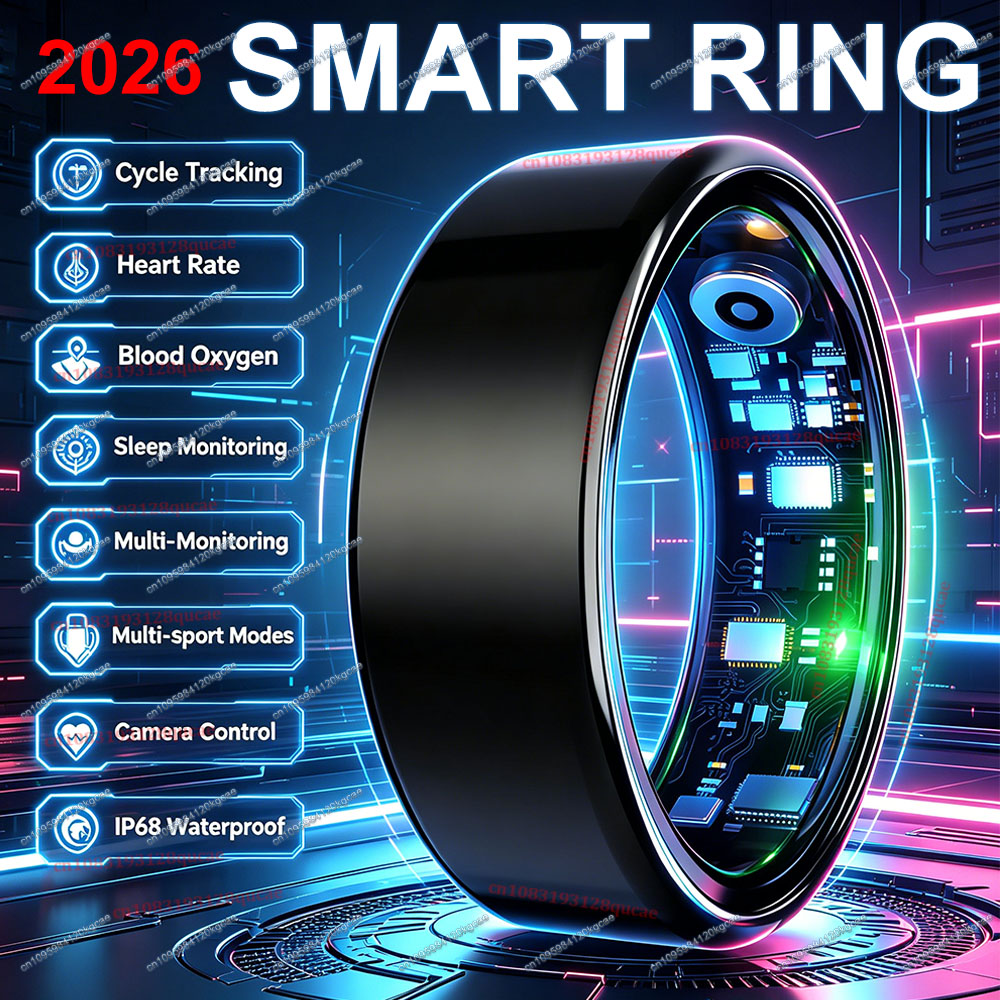 Men Accessories Jewellery - Nuevo Anillo Inteligente 2026 con Monitor