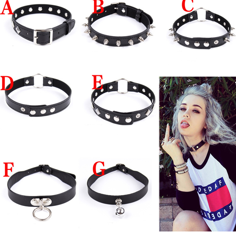 Men Accessories Gift Set - Collar con remaches Punk de cuero