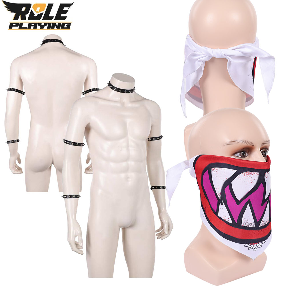 Men Accessories Jewellery - Disfraz de Bowser Jr, Bufanda, Máscara,