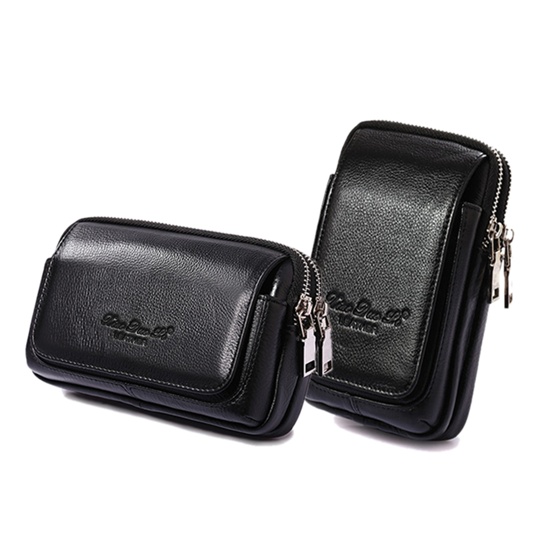 Men Accessories Box - Riñonera de cuero genuino para hombre,