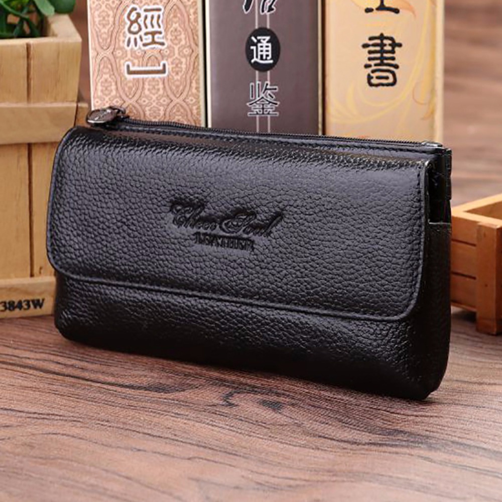 Men Accessories Box - Riñonera de piel de vaca auténtica