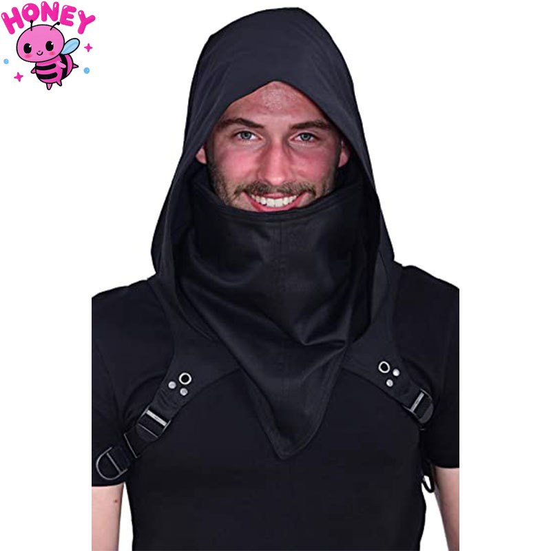 Men Accessories Hat - Gorro Medieval Unisex con Máscara, Accesorios