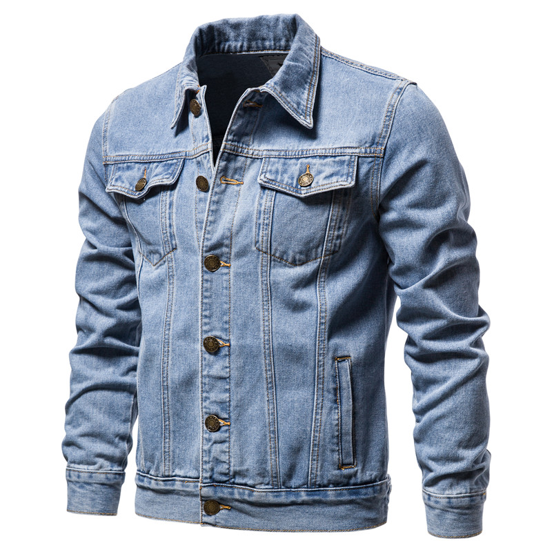 Men'S Accessories For Jeans - 2025 otoño hombres chaquetas de mezclilla