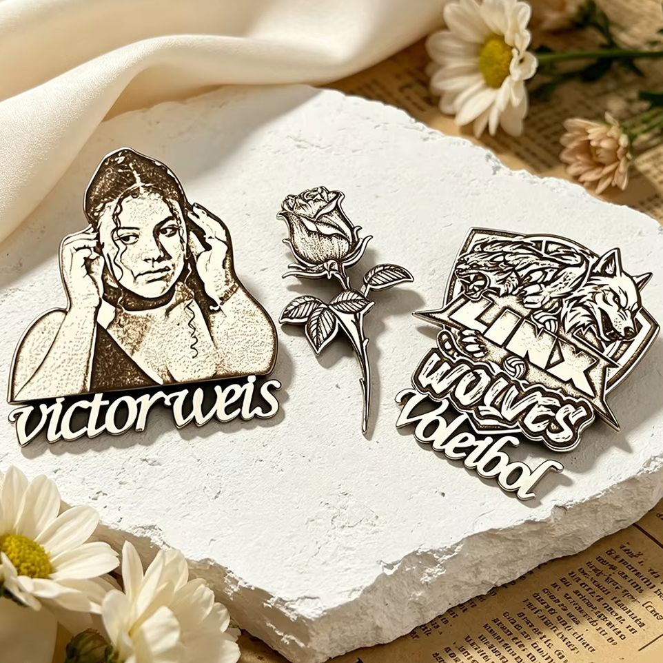 Men Accessories Gift Set - Broche de Metal con Foto de