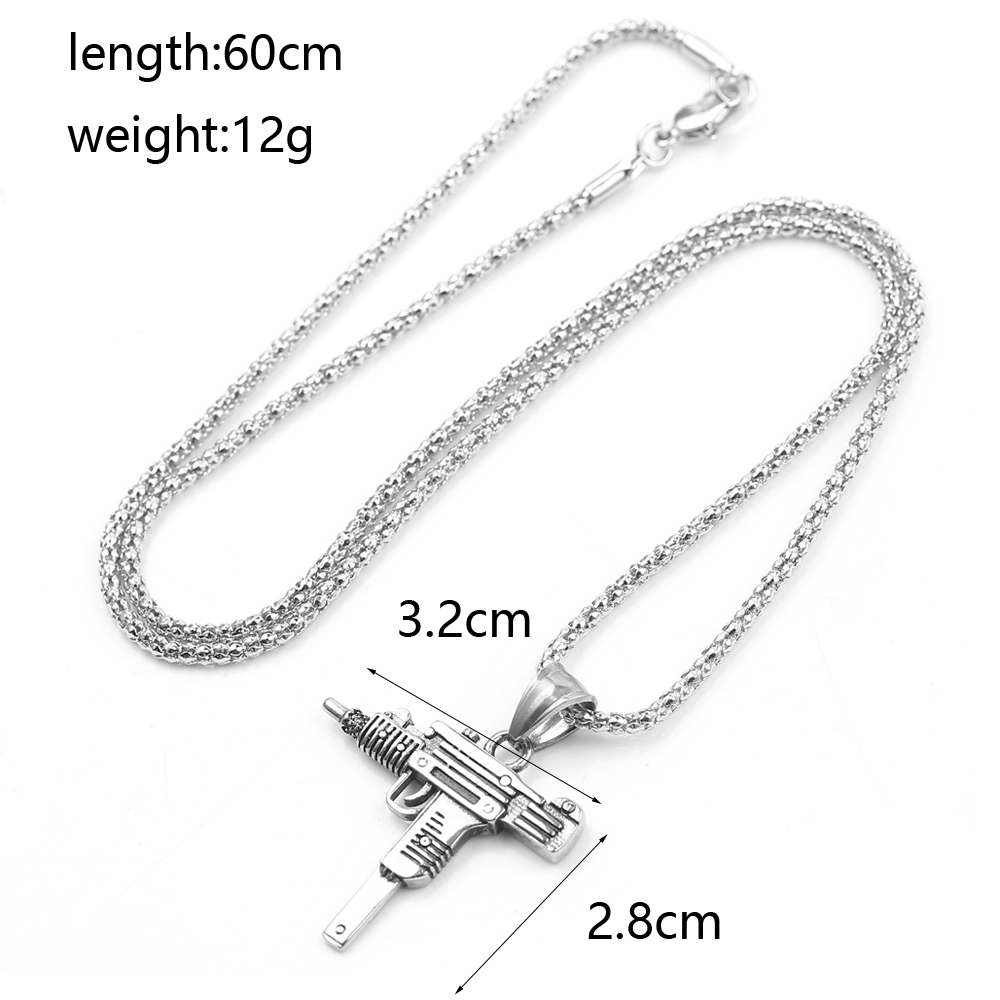 Collar con Colgante de Pistola - Men Accessories Necklace reseña y precio