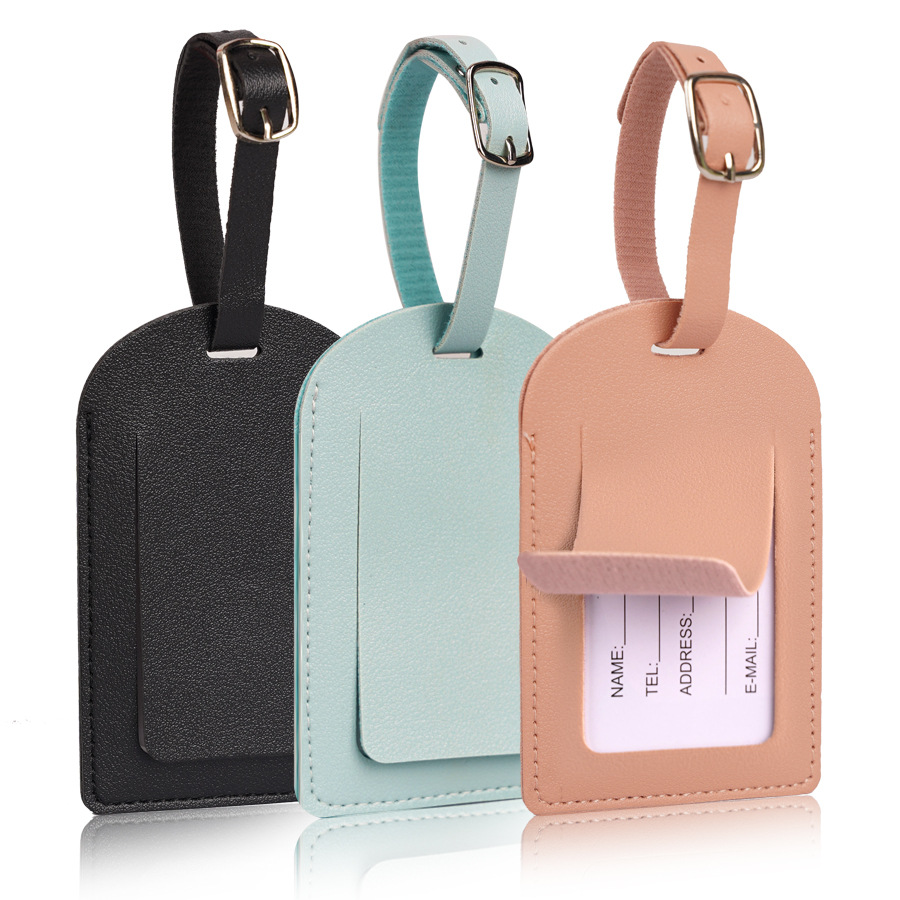 Etiquetas de equipaje de cuero - Men Accessories Name reseña y precio