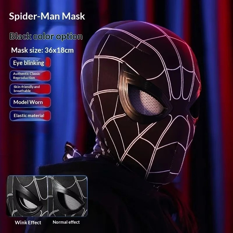 Máscara de Spider-Man con Ojos - Men Accessories Hat reseña y precio