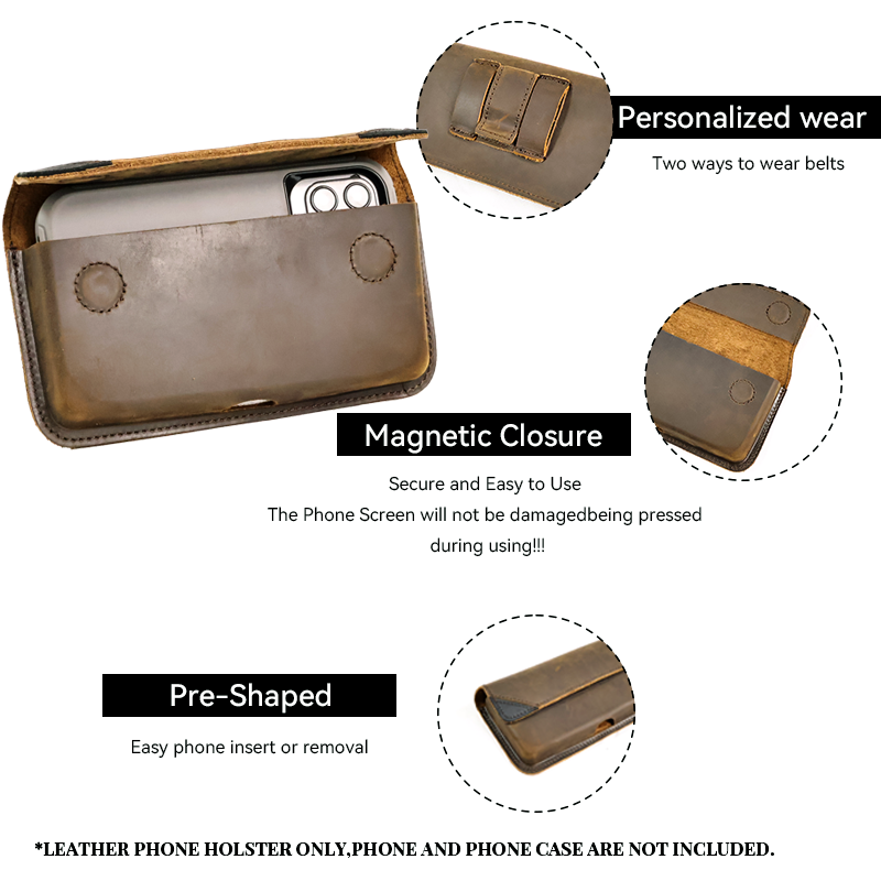 Riñonera de cuero genuino para - Men Accessories Box reseña y precio