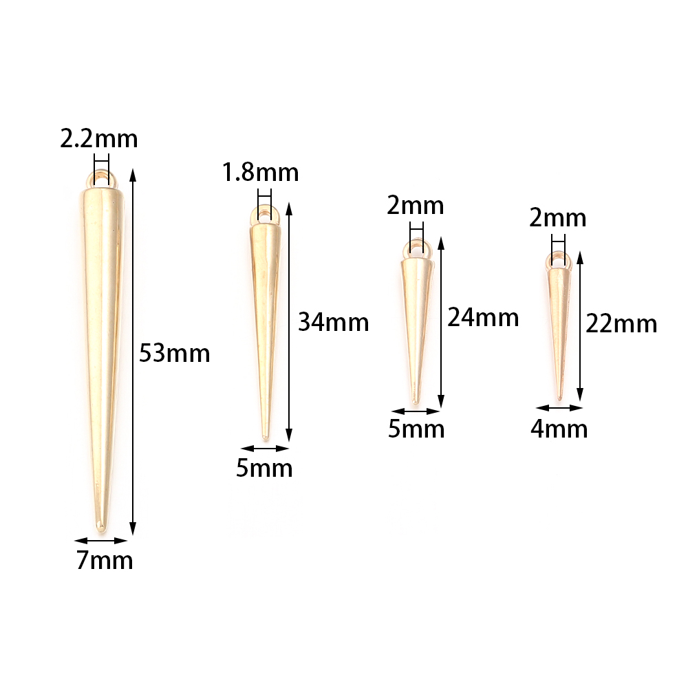 50-200 piezas de dijes cónicos - Men Accessories Necklace reseña y precio