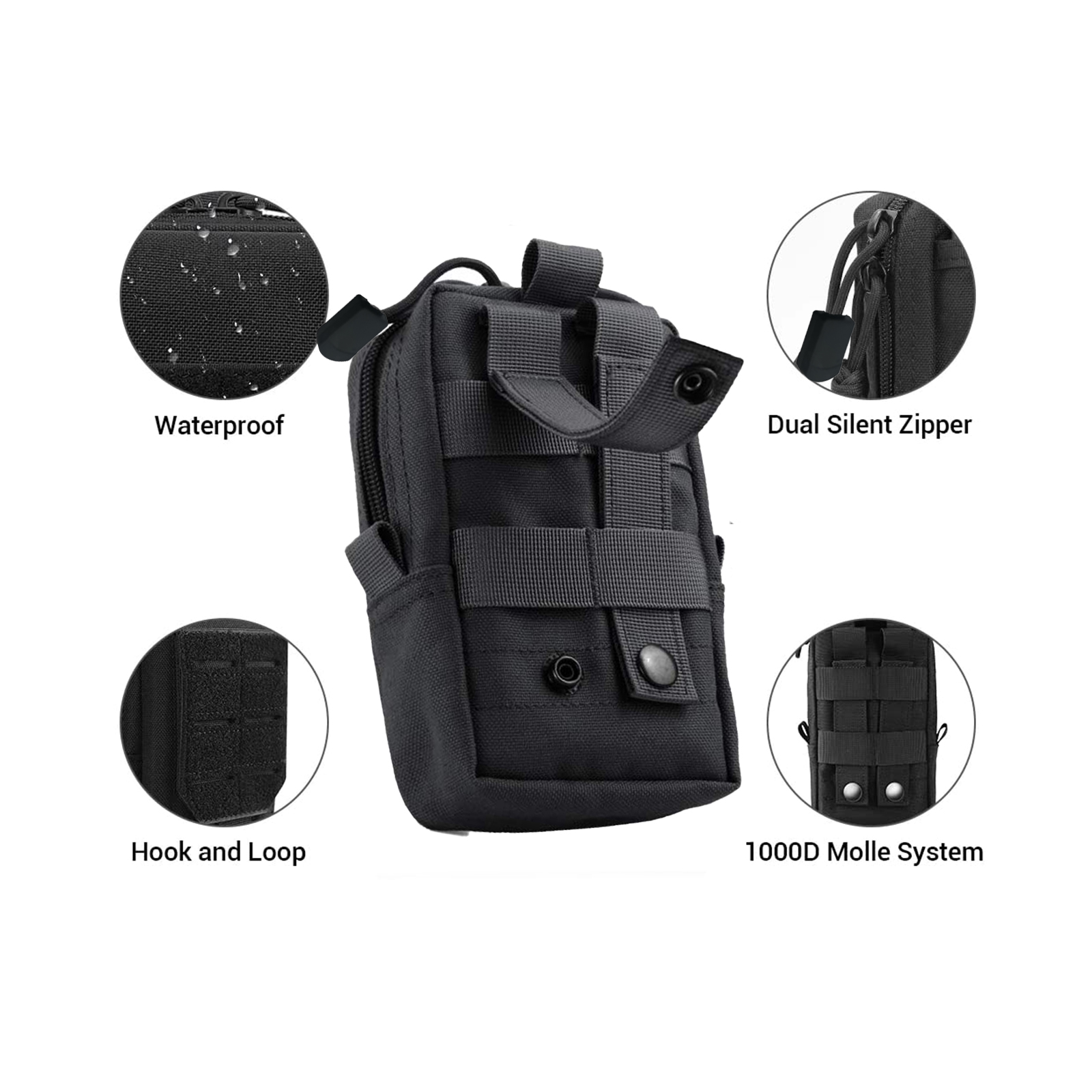 Bolsa táctica Molle, riñonera  - Men Accessories Box reseña y precio