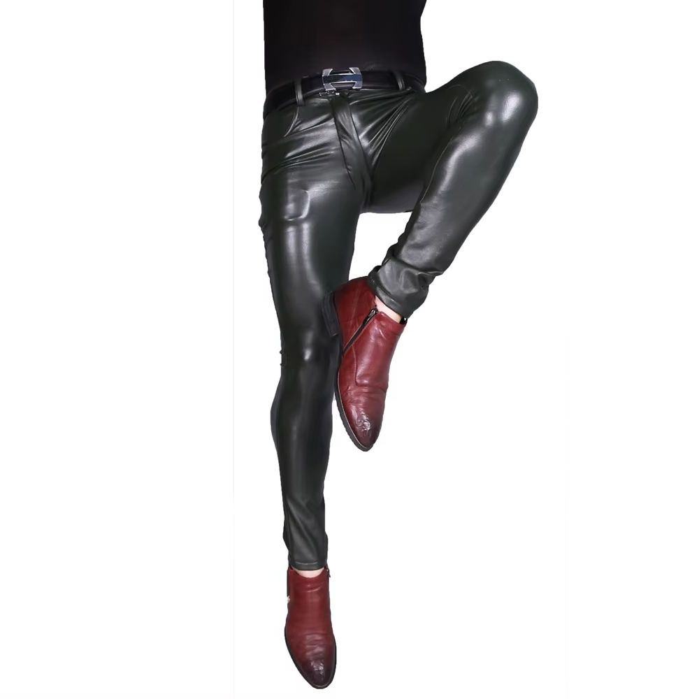 Pantalones Punk de piel sintét - Men'S Accessories For Jeans reseña y precio