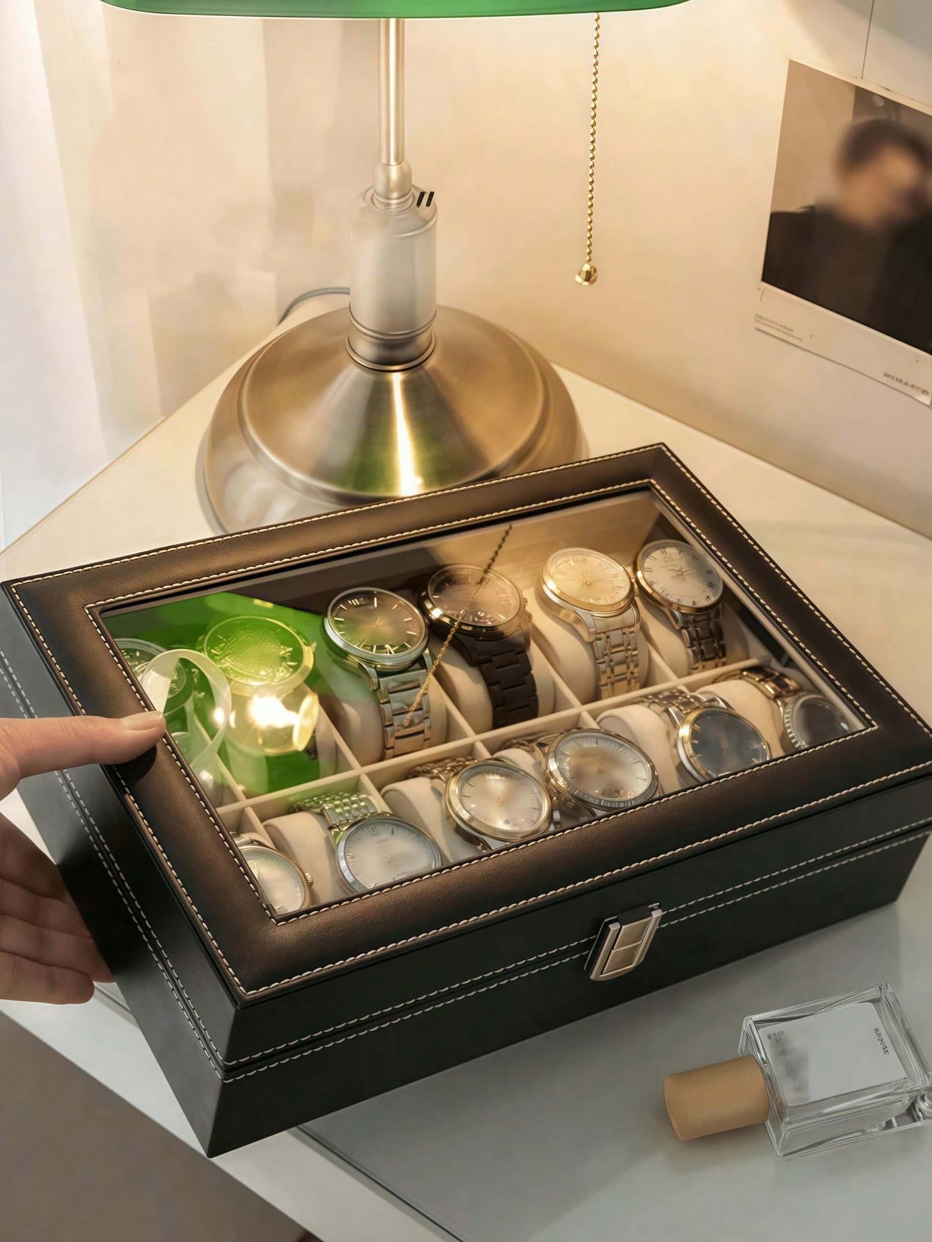 Caja de Relojes de Cuero con C - Men Accessories Box reseña y precio