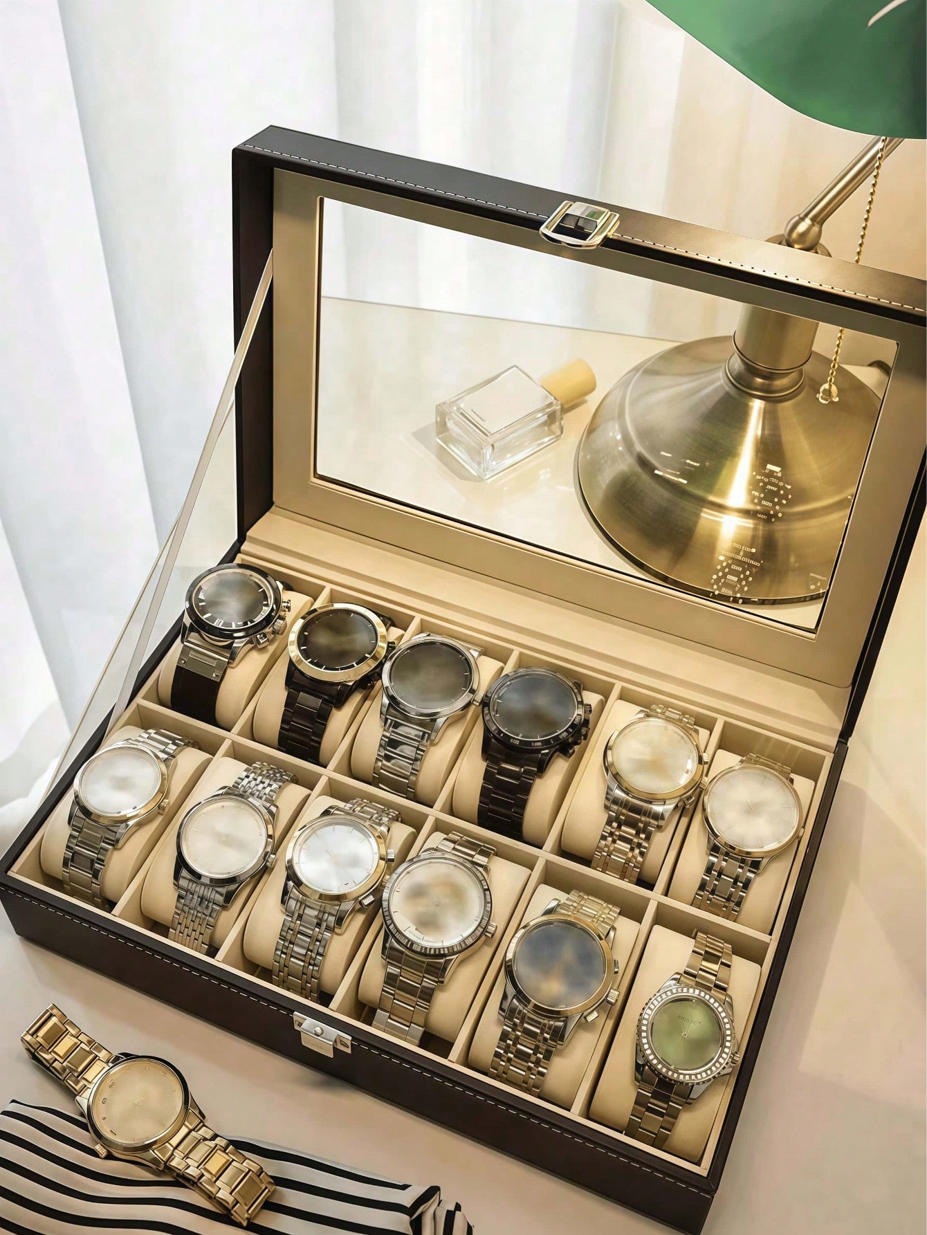 Caja de Relojes de Cuero con C - Men Accessories Box reseña y precio