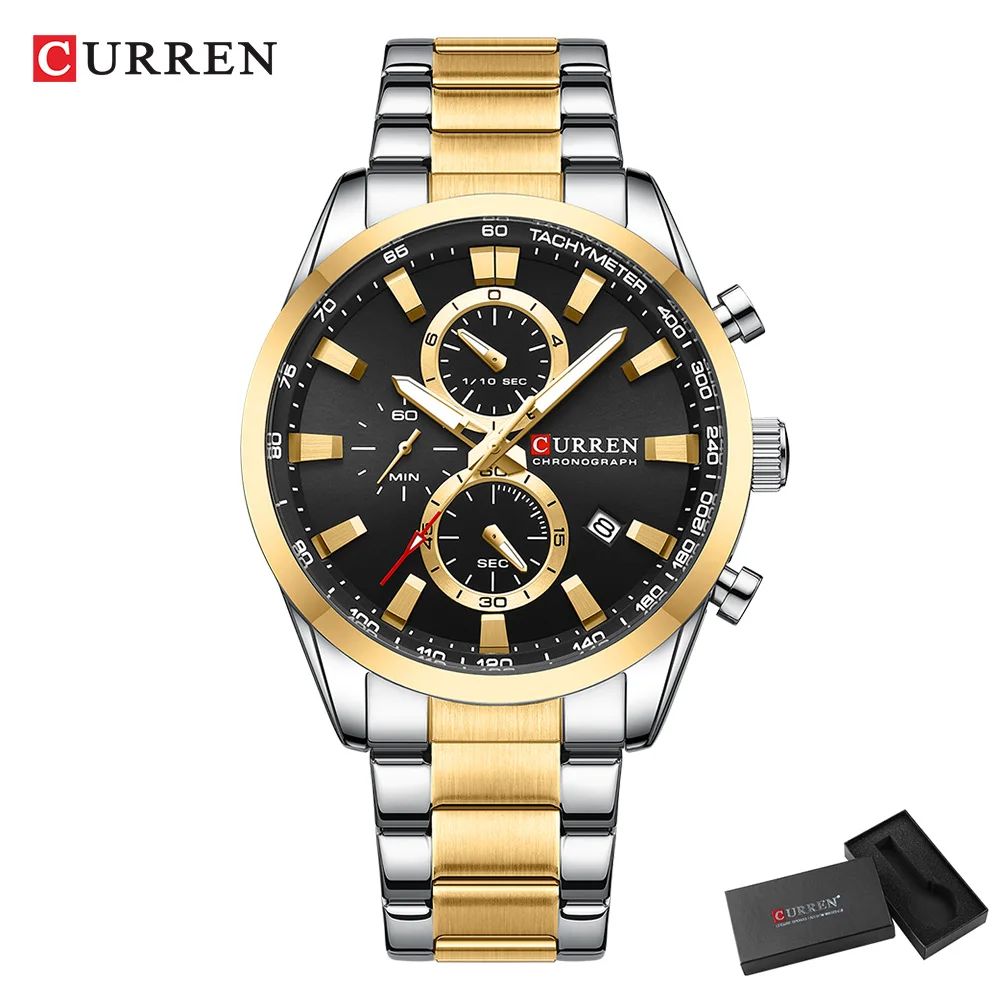 CURREN Casual cuarzo cronógraf - Men Accessories Jewellery reseña y precio