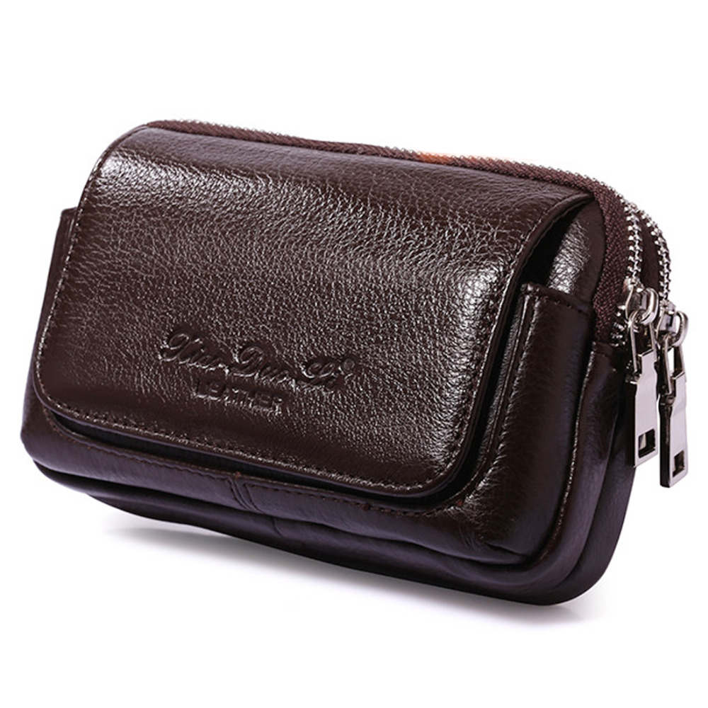 Riñonera de cuero genuino para - Men Accessories Box reseña y precio