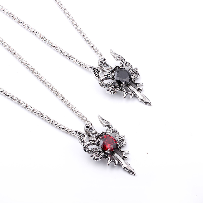 Collar con Cruz de Doble Dragó - Men Accessories Necklace reseña y precio