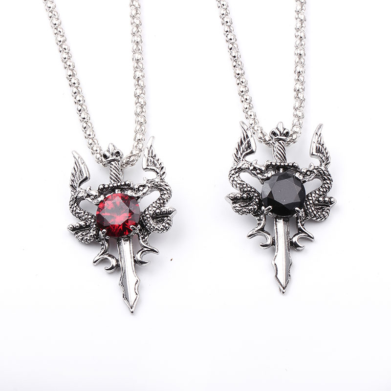 Collar con Cruz de Doble Dragó - Men Accessories Necklace reseña y precio