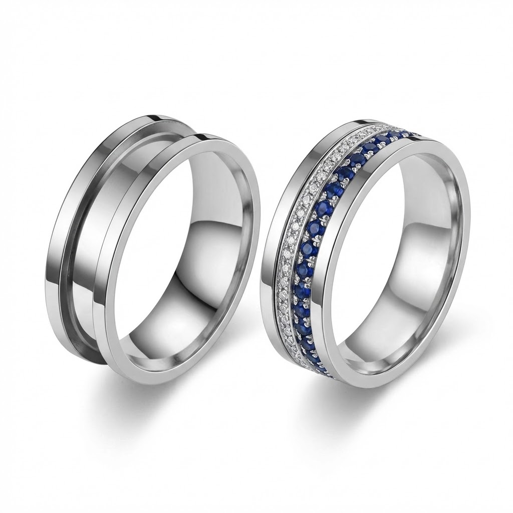 5 Piezas de Anillos en Blanco  - Men Accessories Jewellery reseña y precio