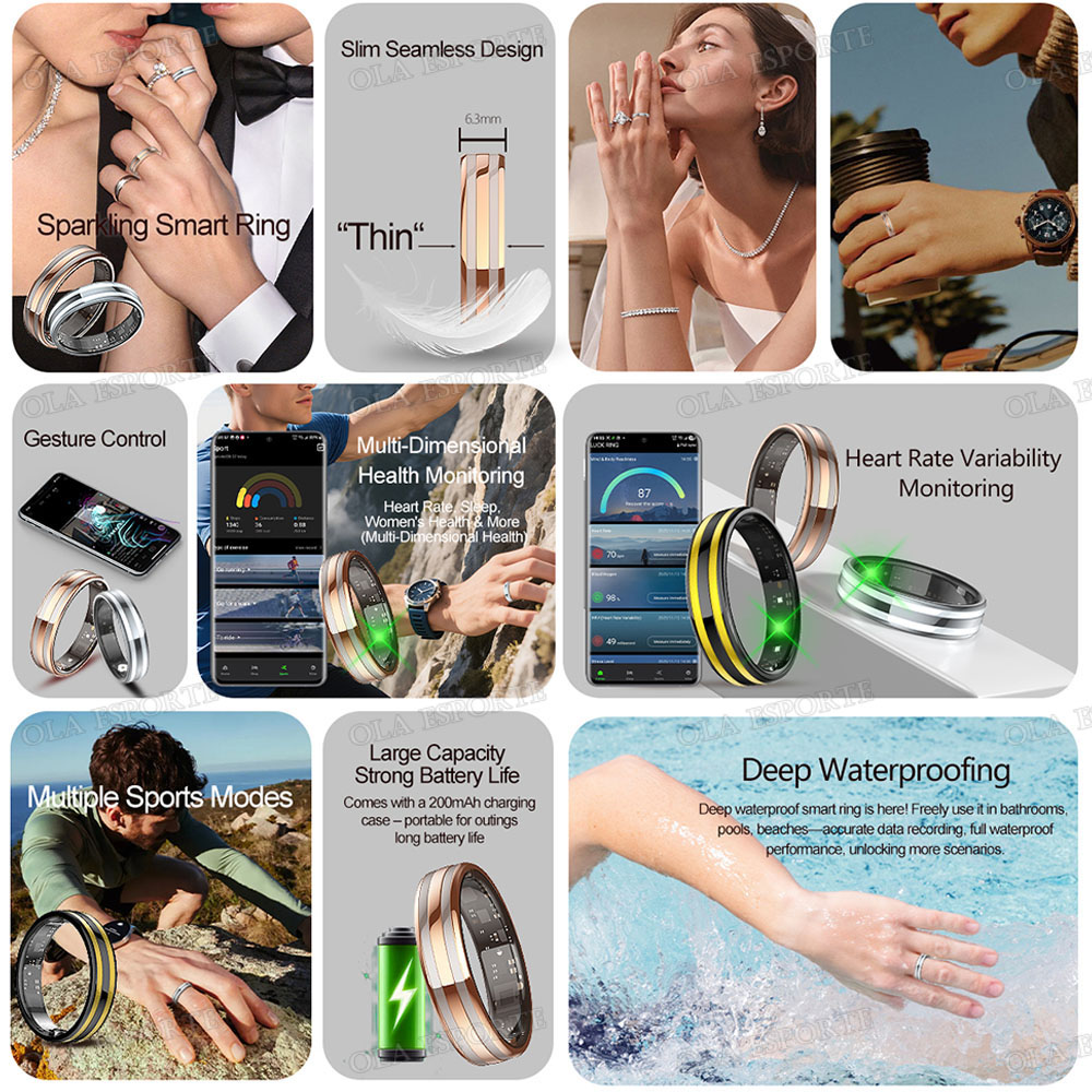 Nuevo Anillo Inteligente con M - Men Accessories Jewellery reseña y precio