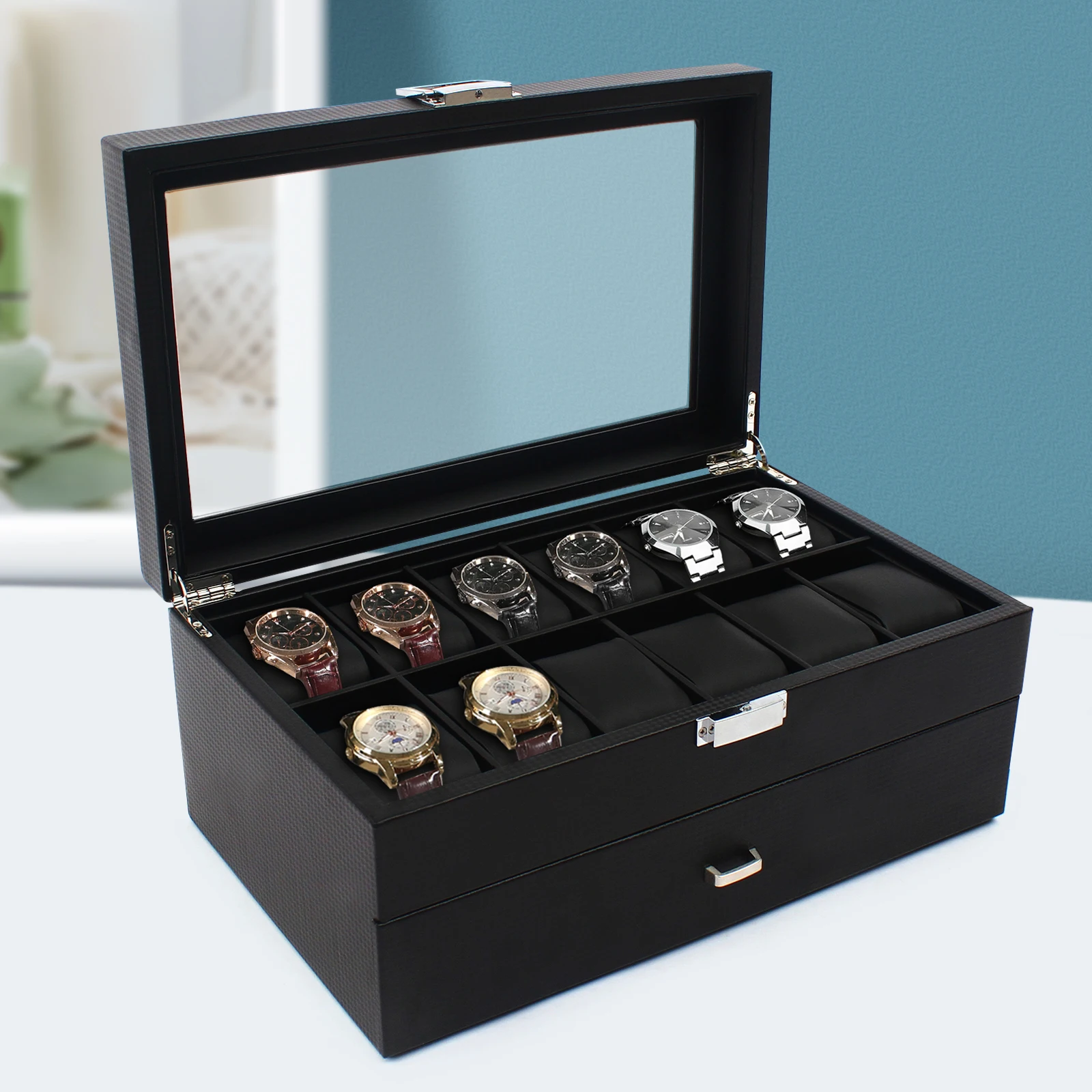 NUEVA caja de reloj de 2 capas - Men Accessories Gift Box reseña y precio
